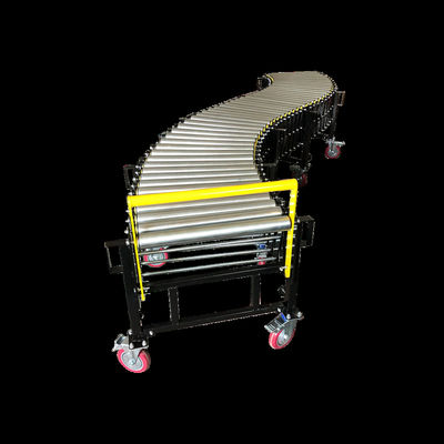 qualità  Load 50kg Fireproof Expandable Adjustable Height Flexible Gravity Roller Conveyor fabbrica
