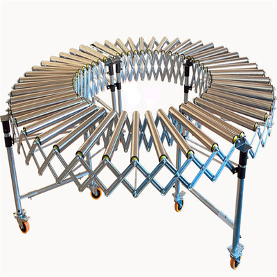 Heat Resistant Flexible Expandable Gravity Skate Wheel Plastic Roller Conveyor